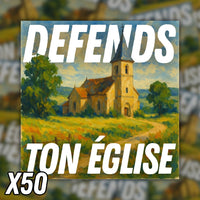 Stickers Défends ton église