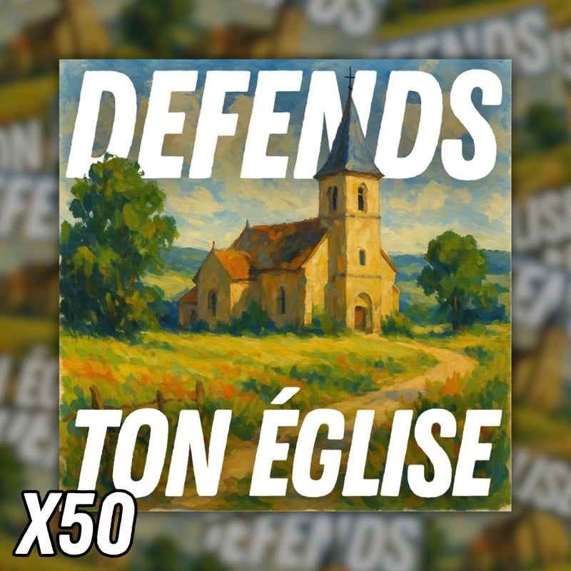 Stickers Défends ton église