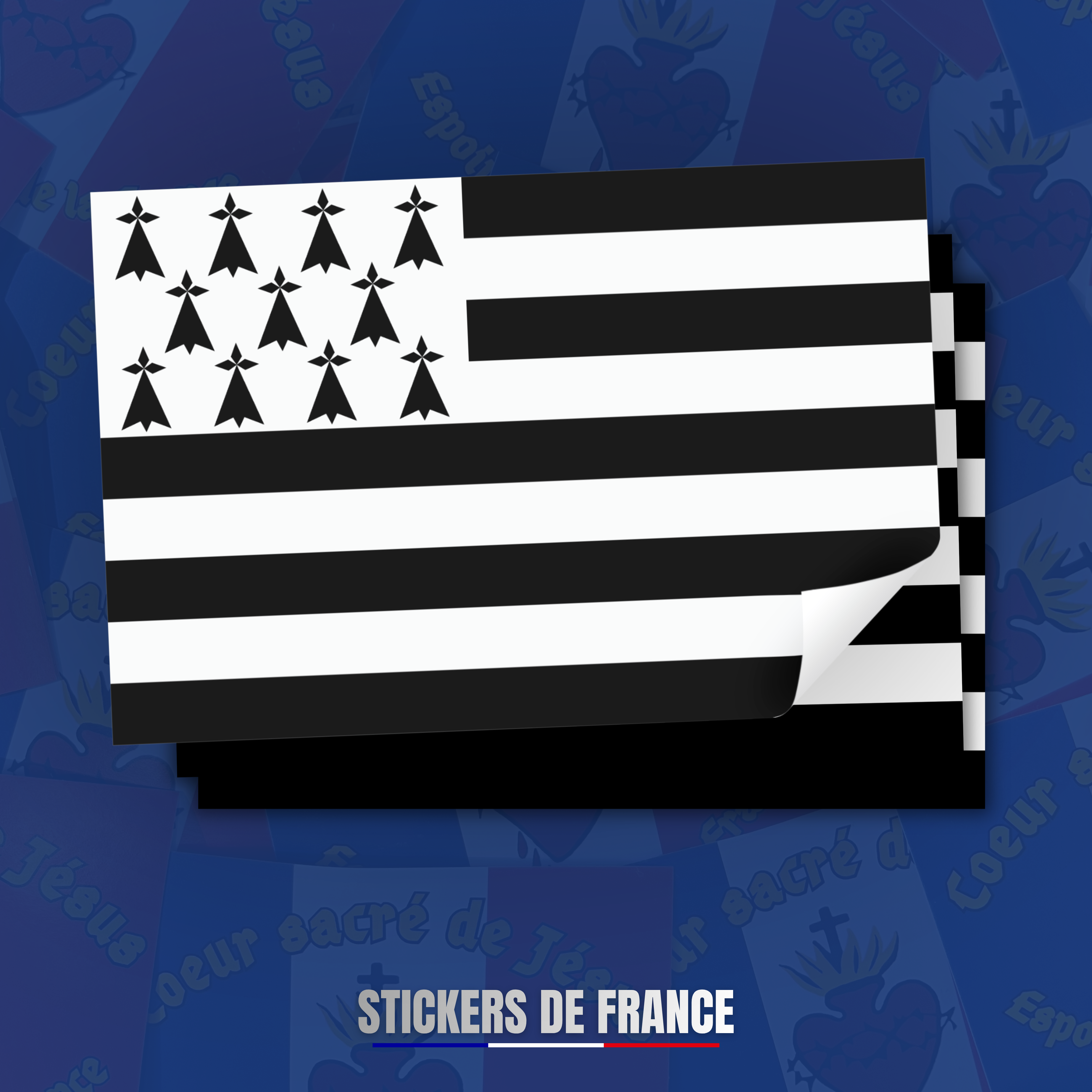 Drapeau de la Bretagne gwenn ha du
