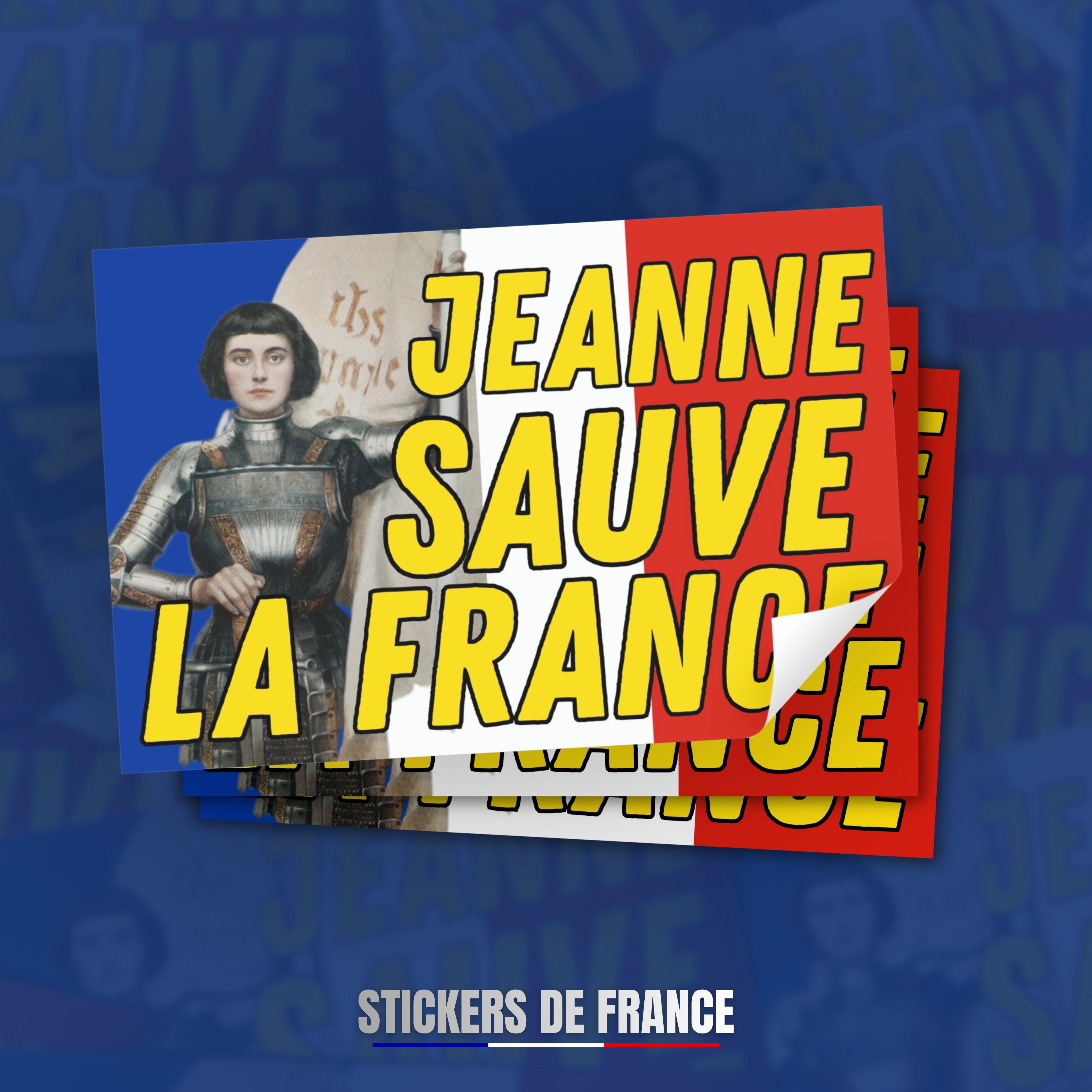 Drapeau français Jeanne d'Arc