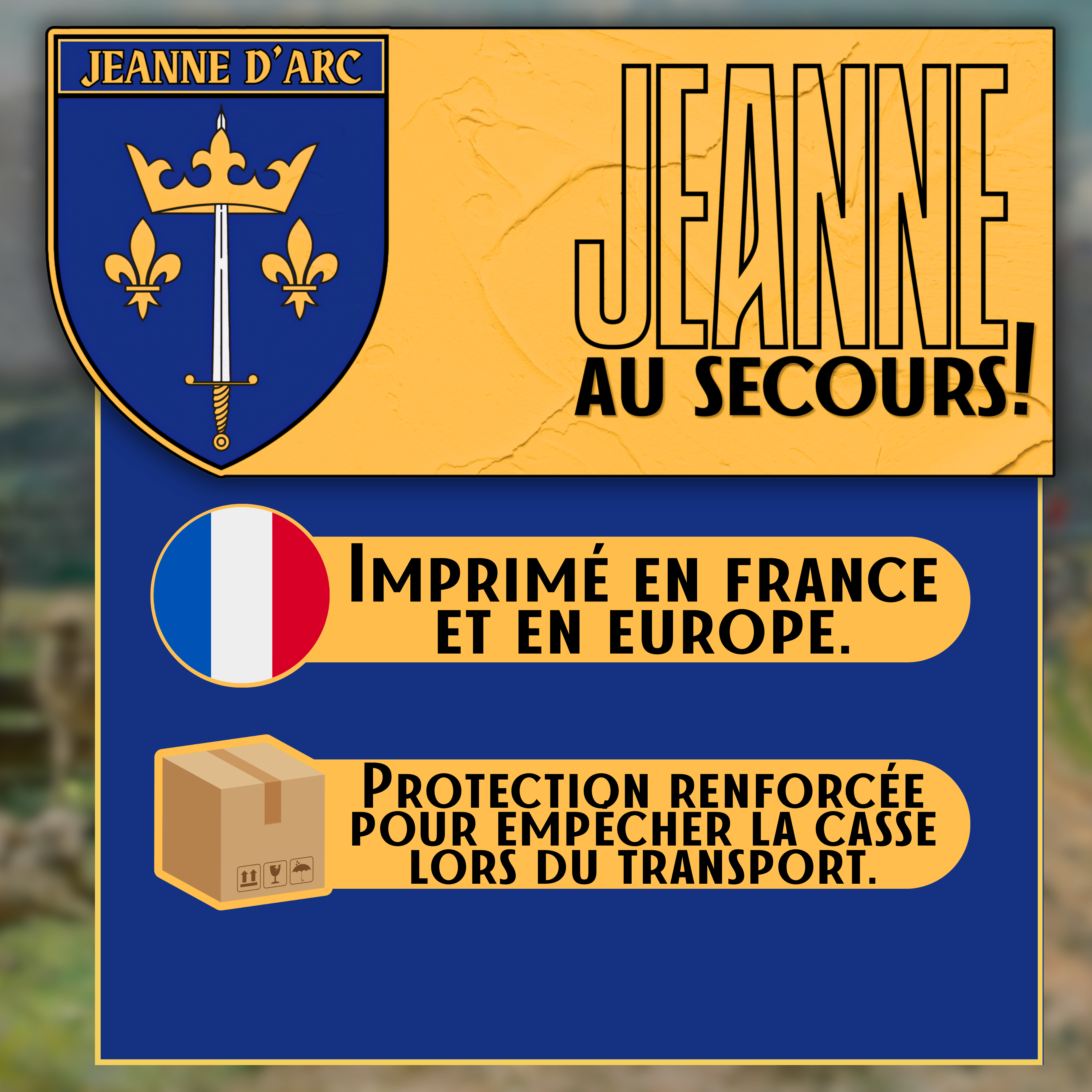 Pack 20 autocollants Jeanne d'Arc