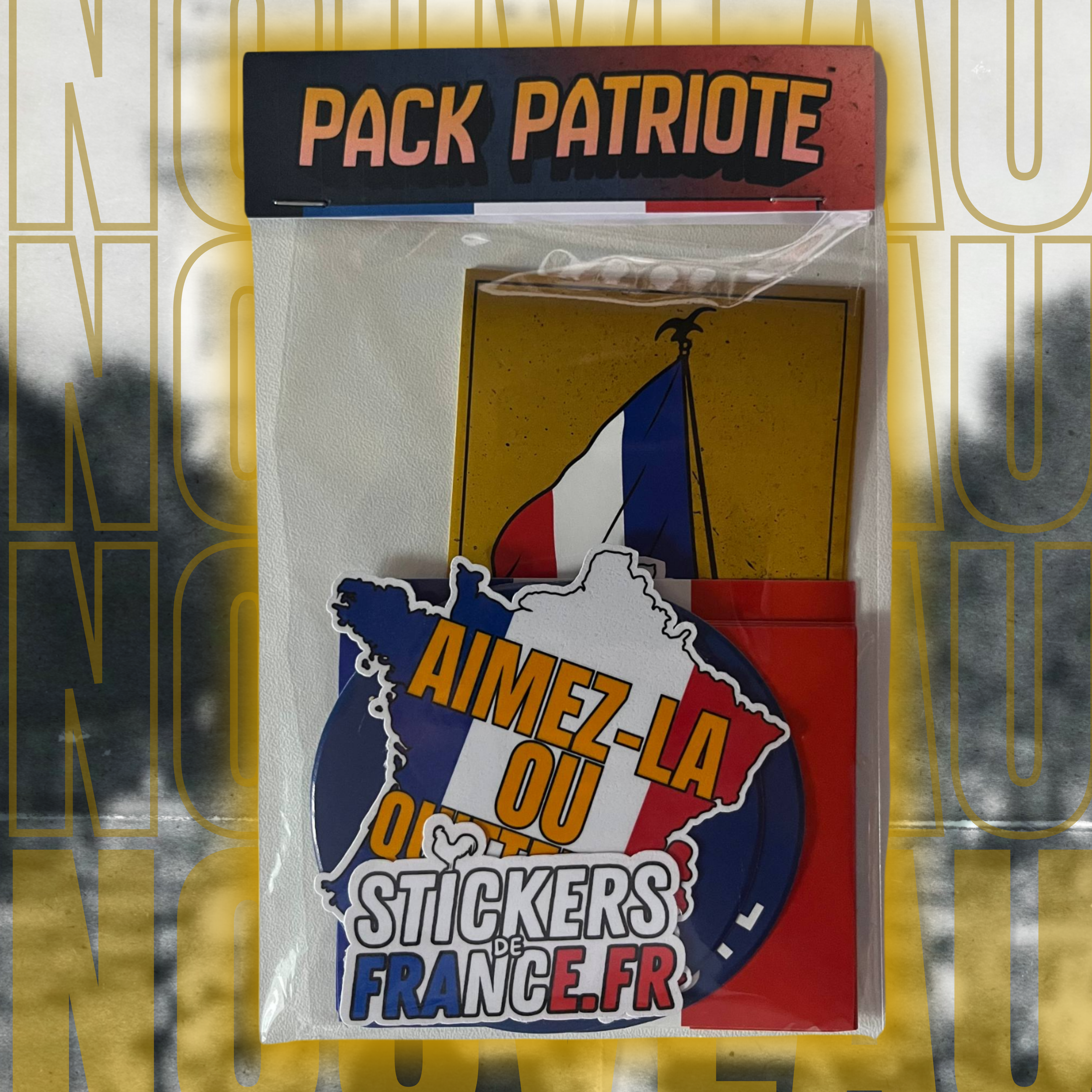 Pack 20 autocollants patriotes